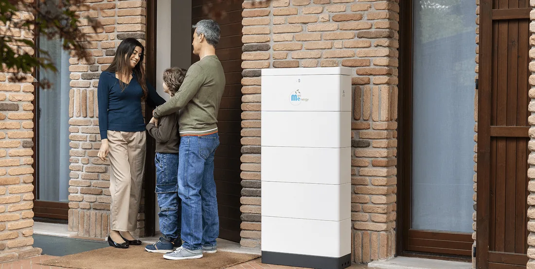 Sistema di accumulo Meri Energy LFP presso un'abitazione